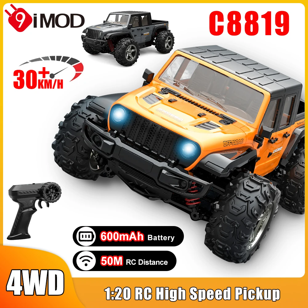 9IMOD 1/20 RC Грузовик Автомобиль 2,4G Альпинистский автомобиль Внедорожный 30 км/ч Высокоскоростной пикап с дистанционным управлением Модель автомобиля Детская игрушка
9IMOD 1/20 RC Грузовик Автомобиль 2,4G Альпинистский автомобиль Внедорожный 30 км/ч Высокоскоростной пикап с дистанционным управлением Модель автомобиля Детская игрушка