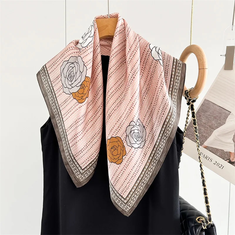 Elegant Pink Camellia Chain Printing 100% Silk Mulberry Scarf Shawl for Women Fashion Accessory Bandana 2025 New Square Scarfs
Elegant Pink Camellia Chain Printing 100% Silk Mulberry Scarf Shawl for Women Fashion Accessory Bandana 2025 New Square Scarfs