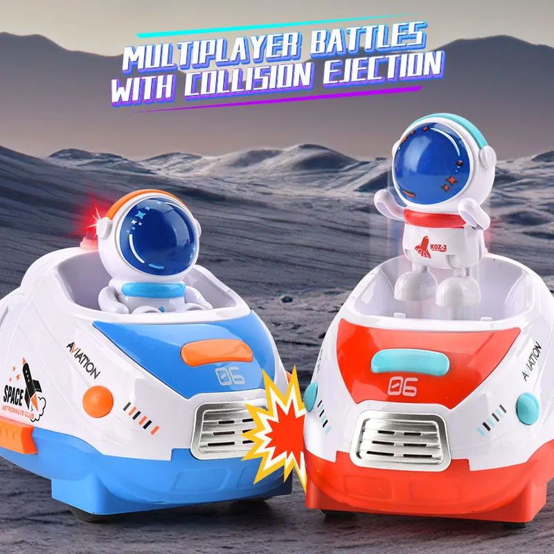 RC Bumper Car Battle Set (Red & Blue), Collision Eject Feature, Multiplayer Space Toy with Sound/LED, Fun Party Game for Boys 3+
RC Bumper Car Battle Set (Red & Blue), Collision Eject Feature, Multiplayer Space Toy with Sound/LED, Fun Party Game for Boys 3+