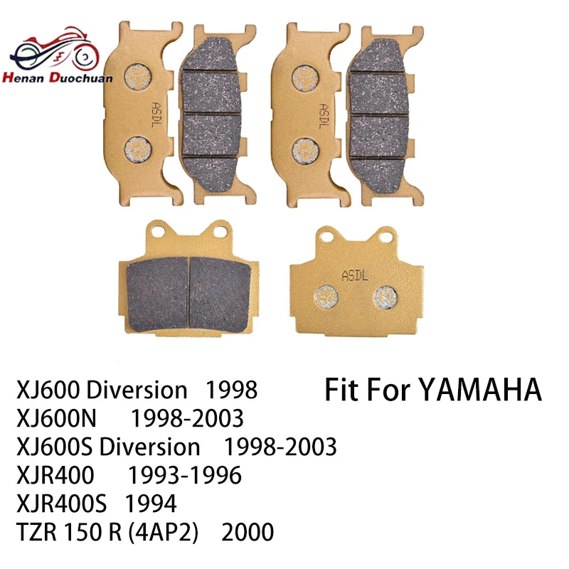 Керамические передние и задние тормозные колодки для мотоцикла для YAMAHA XJ600 Diversion XJ600N 1998-2003 XJ600S 1998-2003 XJR400 XJR400S TZR 150 R
Керамические передние и задние тормозные колодки для мотоцикла для YAMAHA XJ600 Diversion XJ600N 1998-2003 XJ600S 1998-2003 XJR400 XJR400S TZR 150 R