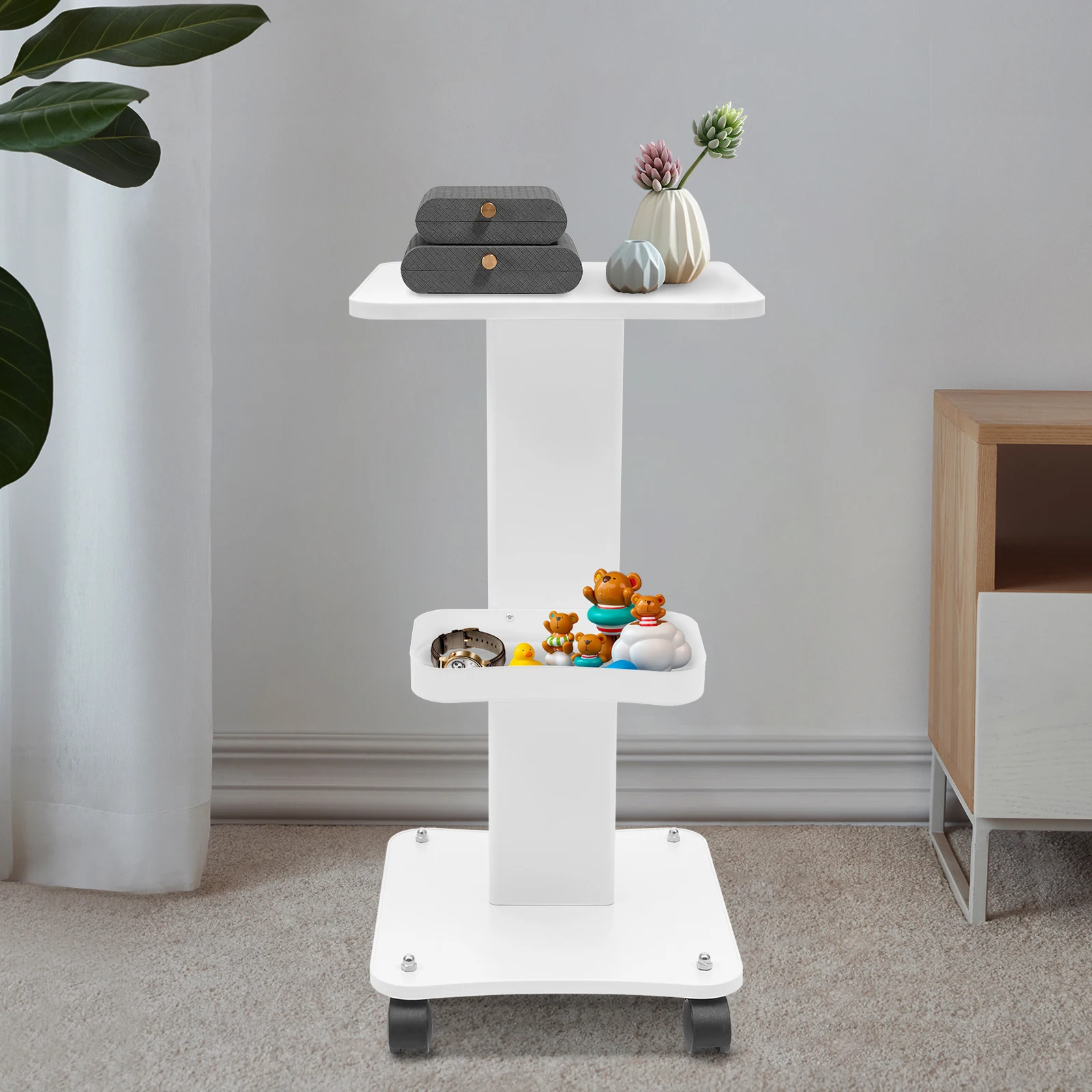 40kg Heavy Duty Beauty Salon Trolley Silent Universal Wheels with Storage Basket Rolling Cart for Spa Salon
40kg Heavy Duty Beauty Salon Trolley Silent Universal Wheels with Storage Basket Rolling Cart for Spa Salon