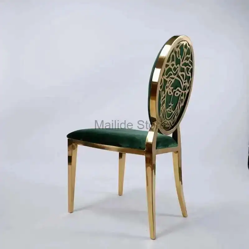 Light Luxury Stainless Steel Dining Chairs Modern Home Furniture Simple Metal Backrest Chair for Kitchen Fabric Restaurant Chair
Light Luxury Stainless Steel Dining Chairs Modern Home Furniture Simple Metal Backrest Chair for Kitchen Fabric Restaurant Chair