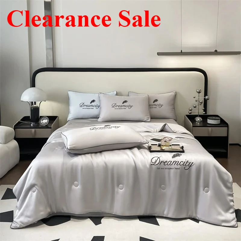 New Ice Silk Summer Quilt Air Conditioning Quilt Suitable for Bedroom Apartment Light Luxury High-End French Elegant Style
New Ice Silk Summer Quilt Air Conditioning Quilt Suitable for Bedroom Apartment Light Luxury High-End French Elegant Style