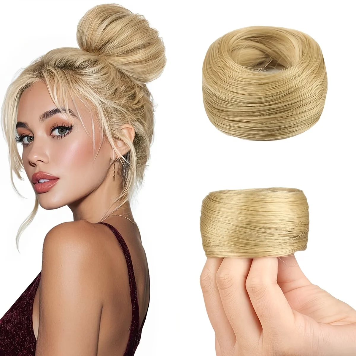 VADES Hair Bun Extension 100% Human Hair Drawstring Chignon Updo Hairpiece Fake Ballet Bun for Women Wedding and Show 30g
VADES Hair Bun Extension 100% Human Hair Drawstring Chignon Updo Hairpiece Fake Ballet Bun for Women Wedding and Show 30g