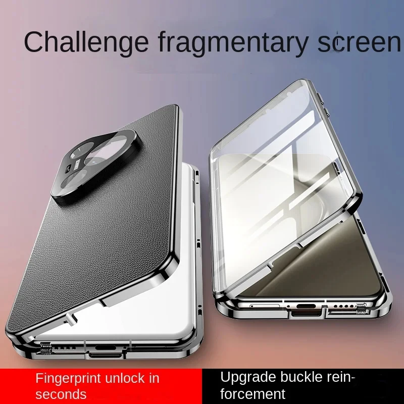 For Huawei Pura 80 70 Ultra 90 Pro Max Front Tempered Glass Metal Phone Case Full Lens Protection PU Leather Back Cover Cases
For Huawei Pura 80 70 Ultra 90 Pro Max Front Tempered Glass Metal Phone Case Full Lens Protection PU Leather Back Cover Cases