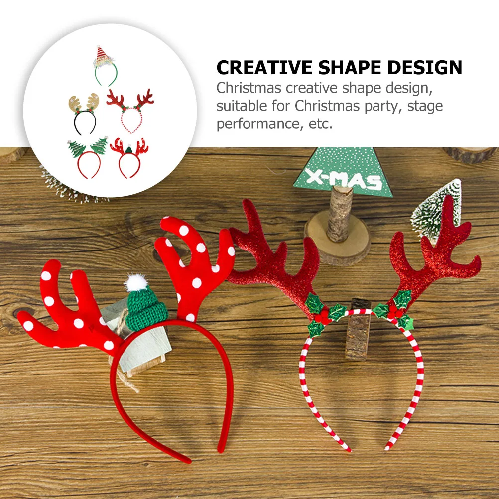 5pcs Christmas Reindeer Horn Headbands Xmas Hair Decor Party Costume Accessories Light Comfortable Portable Suitable
5pcs Christmas Reindeer Horn Headbands Xmas Hair Decor Party Costume Accessories Light Comfortable Portable Suitable