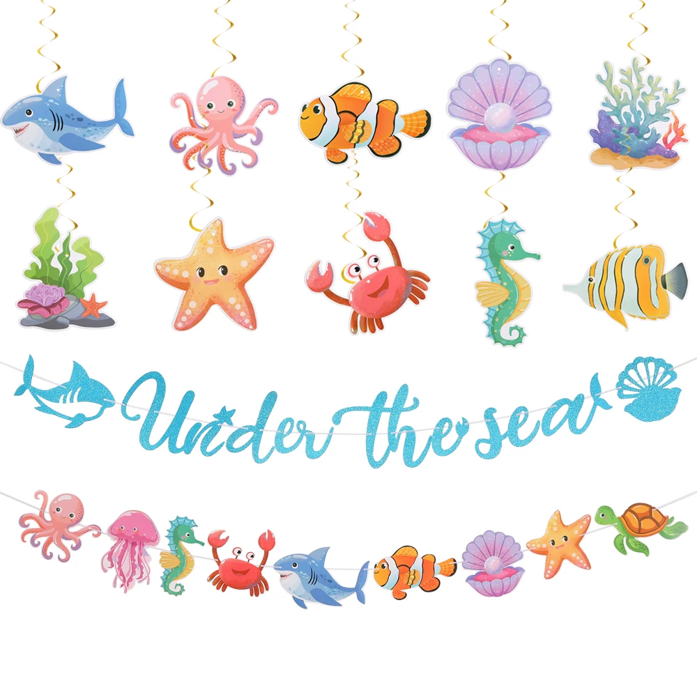 1pc Ocean Theme Decoration Fish Octopus Pull Flag Spiral Pendant Undersea Birthday Party Decor Baby Shower Supplies Kids' Gifts
1pc Ocean Theme Decoration Fish Octopus Pull Flag Spiral Pendant Undersea Birthday Party Decor Baby Shower Supplies Kids' Gifts