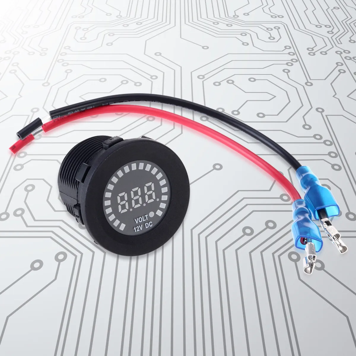 Mini 12V Digital Voltmeter LED Dc Voltage Meter Easy Install Anti-Reverse Protection Short Circuit Safe Use for Car Motorcycle
Mini 12V Digital Voltmeter LED Dc Voltage Meter Easy Install Anti-Reverse Protection Short Circuit Safe Use for Car Motorcycle