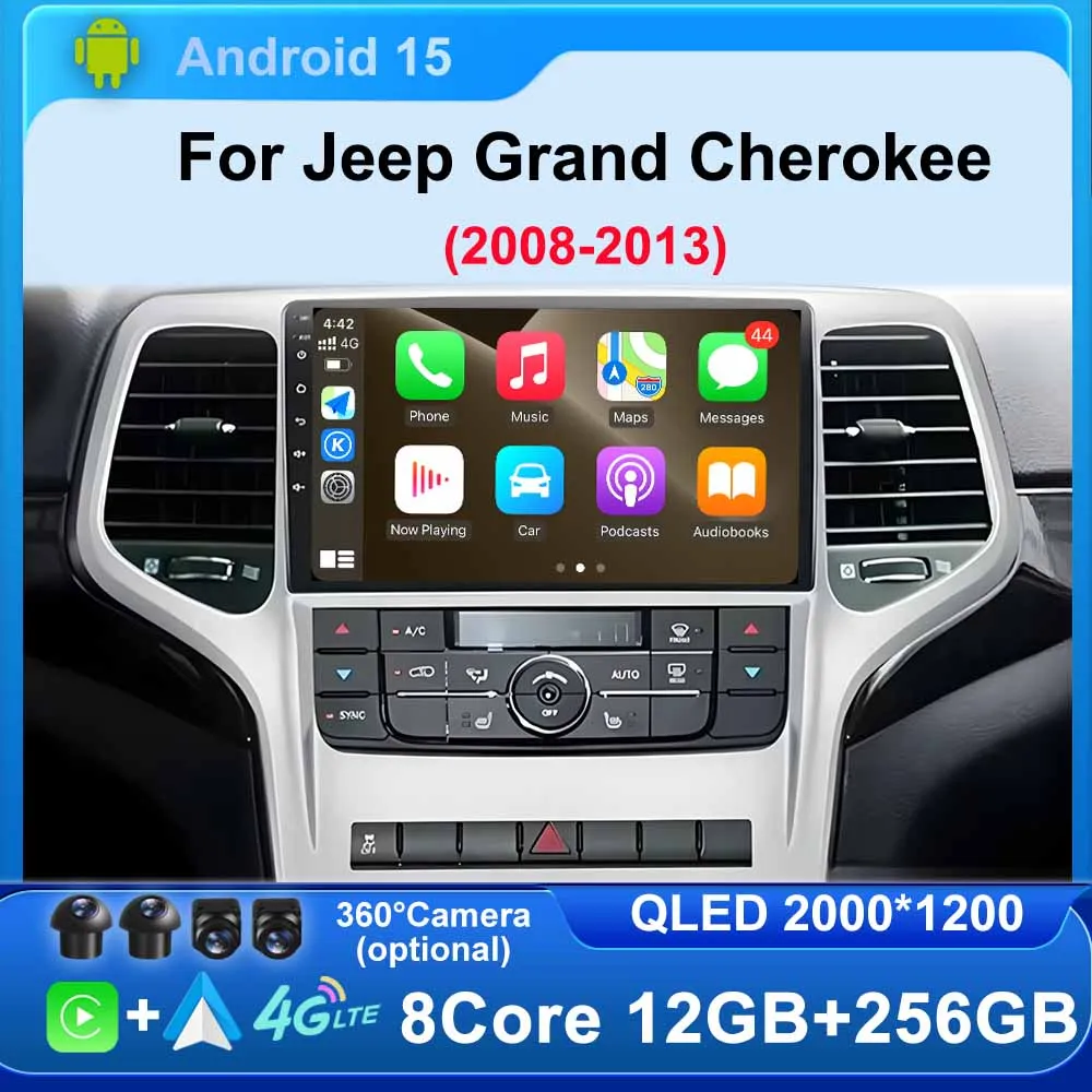 Car Android For Jeep Grand Cherokee WK2 2008 - 2013 Auto Radio WIFI BT Multimedia Player Stereo Video Touchscreen Navigation GPS
Car Android For Jeep Grand Cherokee WK2 2008 - 2013 Auto Radio WIFI BT Multimedia Player Stereo Video Touchscreen Navigation GPS