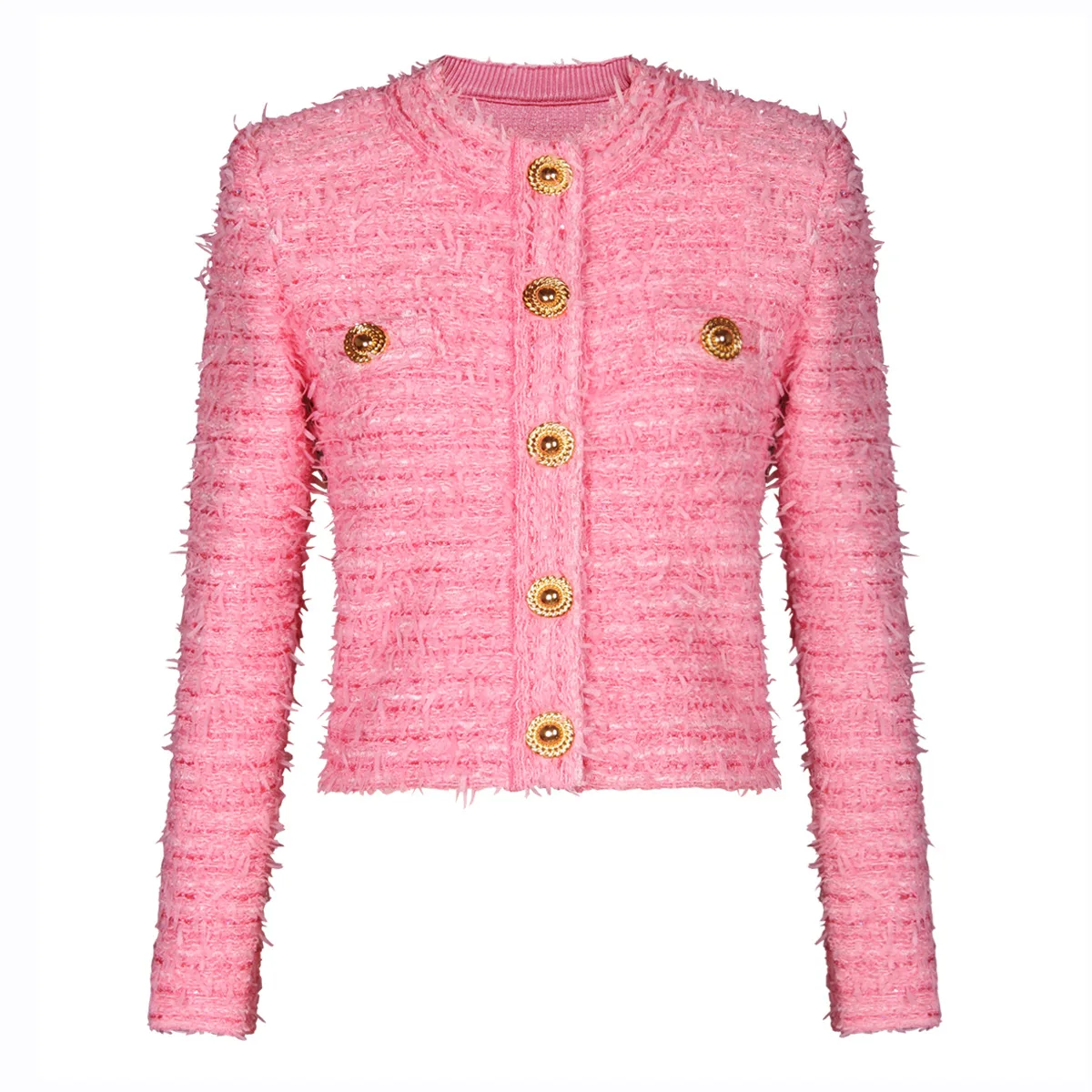 Women's Knitted Sweaters Cardigans Coat Female Tops Long Sleeve O Neck Buttons Knitwears Pink Jersey Mujer 2025 New Spring
Women's Knitted Sweaters Cardigans Coat Female Tops Long Sleeve O Neck Buttons Knitwears Pink Jersey Mujer 2025 New Spring