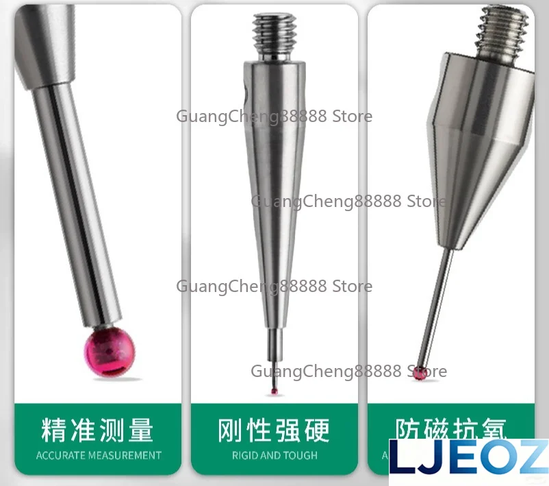 For Measuring Ruby Three-dimensional Probe 2.0/3.0/5.0 M3 For Renishaw Stainless Steel Rod Anti Magnetic Three-dimensional Probe
For Measuring Ruby Three-dimensional Probe 2.0/3.0/5.0 M3 For Renishaw Stainless Steel Rod Anti Magnetic Three-dimensional Probe