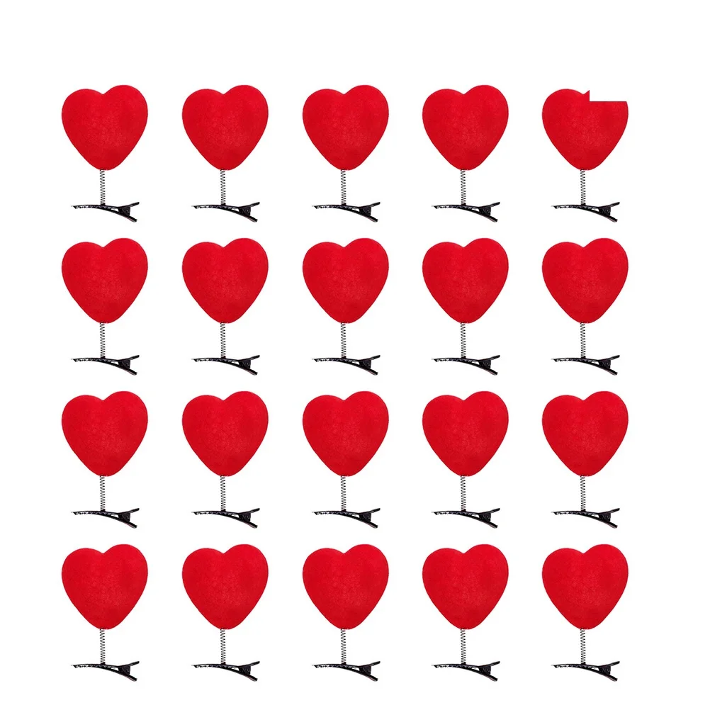 20 шт. праздничные украшения в форме сердца, заколки для волос на день Святого Валентина, вечерние аксессуары для волос для женщин, праздничные головные уборы
20 шт. праздничные украшения в форме сердца, заколки для волос на день Святого Валентина, вечерние аксессуары для волос для женщин, праздничные головные уборы