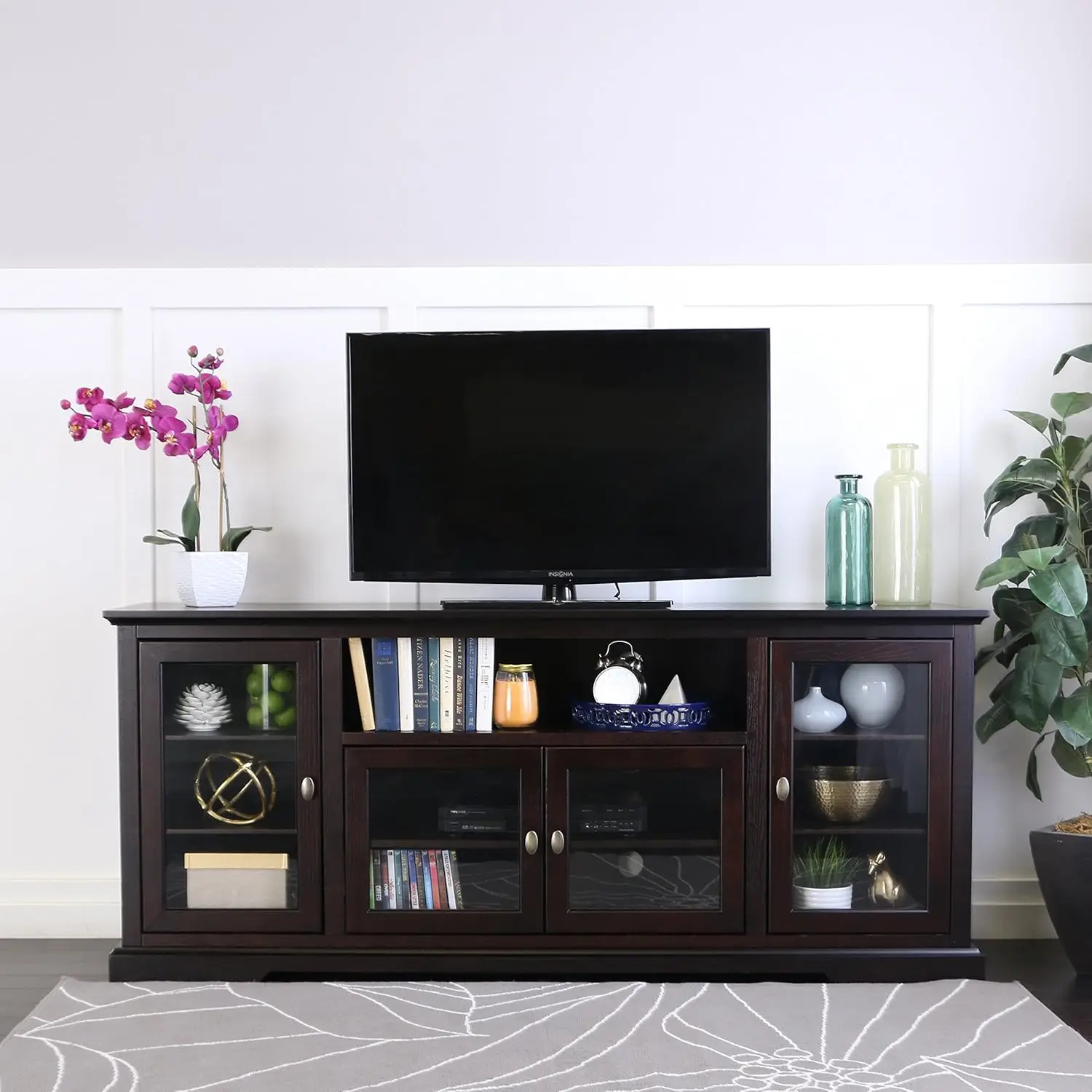 70 Inch Highboy TV Stand in Espresso High-grade MDF Construction Warm Espresso Brown Finish Practical and Convenient
70 Inch Highboy TV Stand in Espresso High-grade MDF Construction Warm Espresso Brown Finish Practical and Convenient