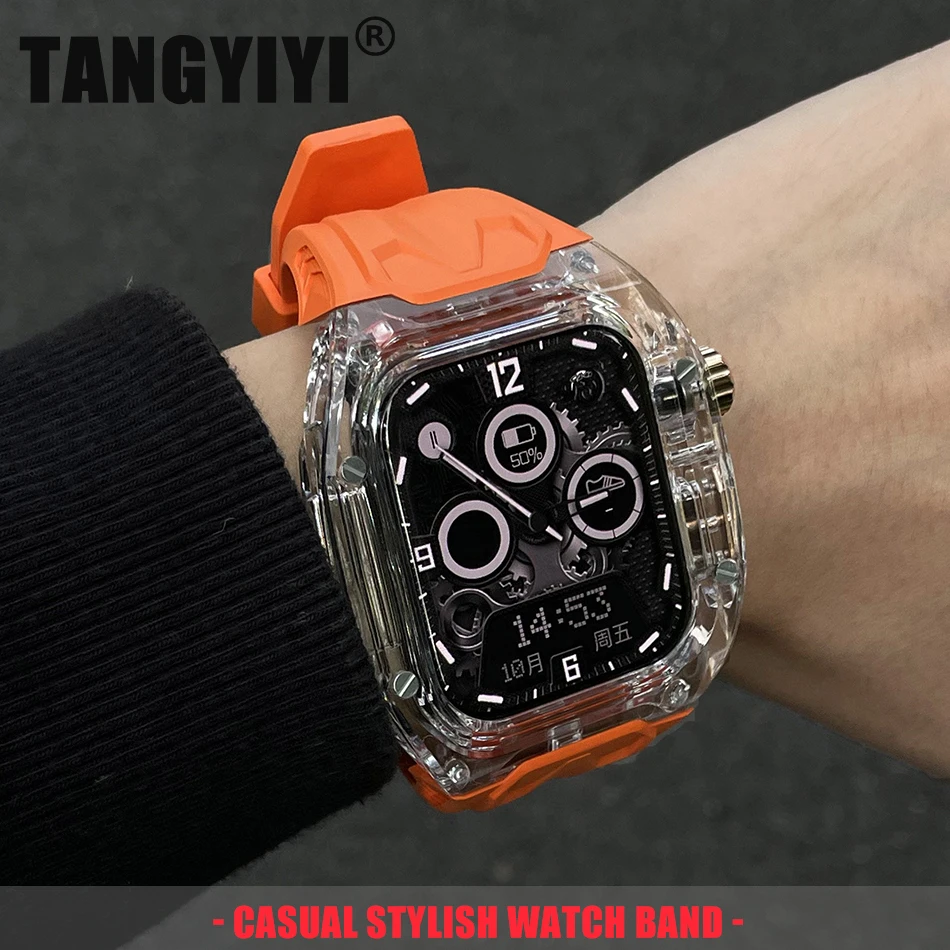 Integrated Protect Case Silicone Strap For Apple Watch Band S11/10/9/8/7/6/5/SE/Ultra iWatch 49/46/45/44/42/41/40/38mm TPU Bands
Integrated Protect Case Silicone Strap For Apple Watch Band S11/10/9/8/7/6/5/SE/Ultra iWatch 49/46/45/44/42/41/40/38mm TPU Bands