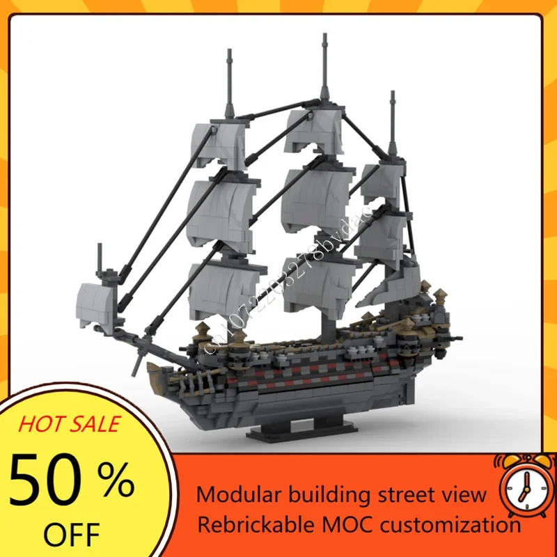 1288PCS MOC Silent Mary Sailed version Building Blocks Warship Model Technical Bricks Set DIY Assembly Kids Puzzle Toy Xmas Gift
1288PCS MOC Silent Mary Sailed version Building Blocks Warship Model Technical Bricks Set DIY Assembly Kids Puzzle Toy Xmas Gift
