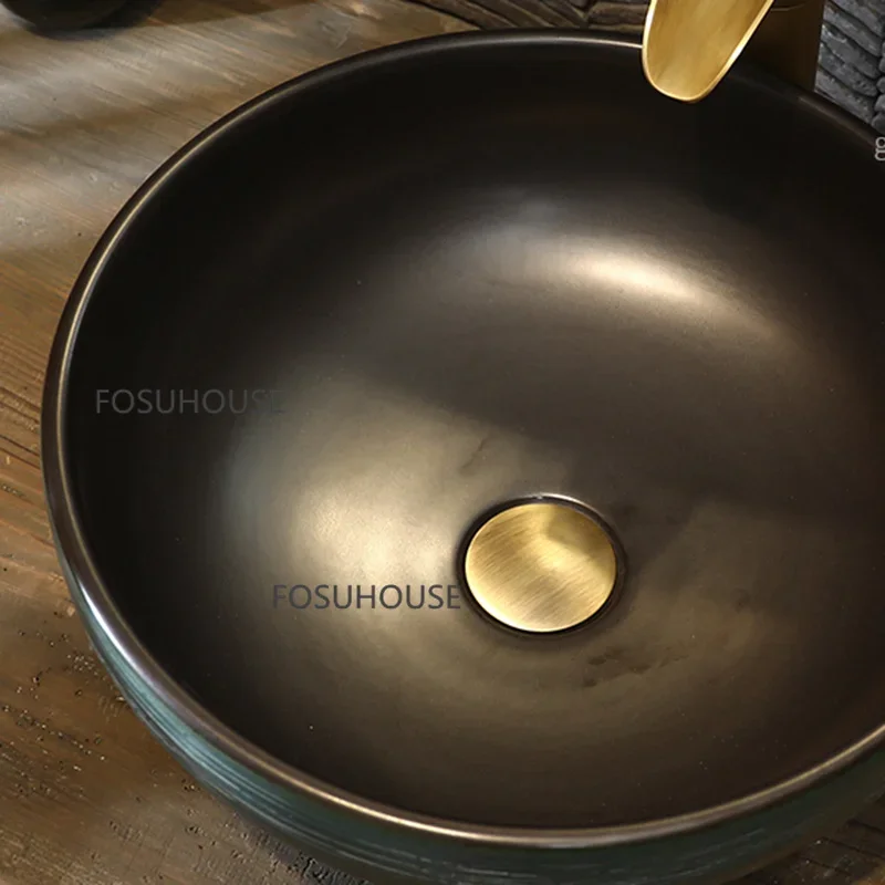 European Ceramics Bathroom Sink Bathroom Fixture Balcony Sink Round Originality Portable Washbasin Bathroom f
European Ceramics Bathroom Sink Bathroom Fixture Balcony Sink Round Originality Portable Washbasin Bathroom f