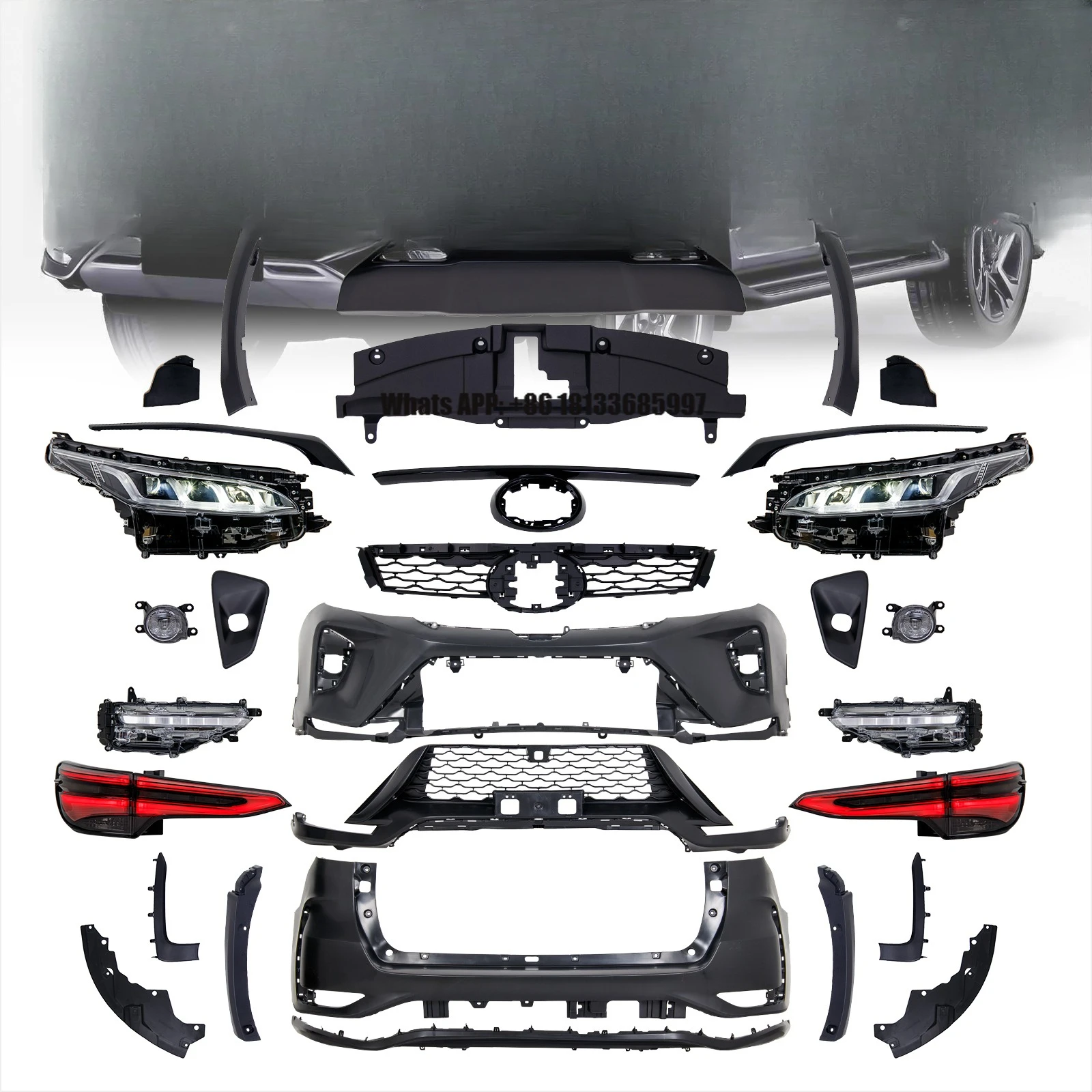 Hot Selling Upgrade to Conversion Kits Bodykit for Fortuner Body Kit for toyota Fortuner
Hot Selling Upgrade to Conversion Kits Bodykit for Fortuner Body Kit for toyota Fortuner