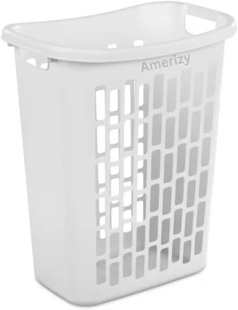 White Plastic Laundry Hamper – Rectangular Open Top Clothes Basket with Ventilation, Lightweight Durable Bin for Bedroom, Bathro
White Plastic Laundry Hamper – Rectangular Open Top Clothes Basket with Ventilation, Lightweight Durable Bin for Bedroom, Bathro