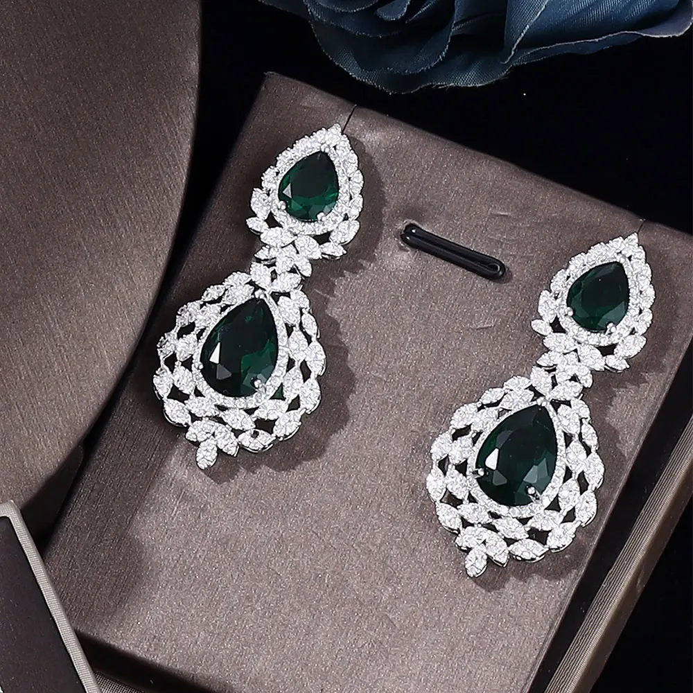 Fashion High Quality Zirconia Green Crystal Dubai Luxury Bridal Wedding Jewelry Set Birthday Gift Prom Party Daily Decoration
Fashion High Quality Zirconia Green Crystal Dubai Luxury Bridal Wedding Jewelry Set Birthday Gift Prom Party Daily Decoration