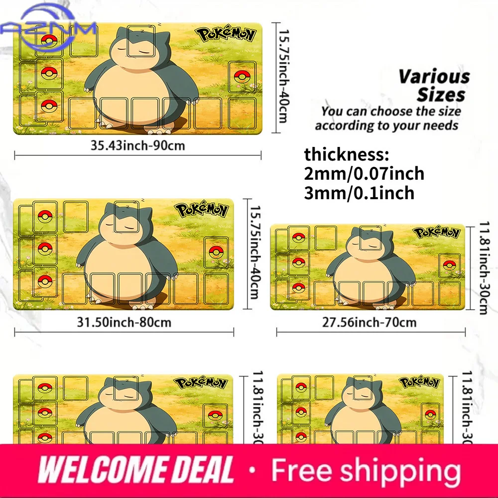 Pokemon Snorlax TCG Playmat 2mm/3mm Non-Slip Card Game Mat Multi-Size
Pokemon Snorlax TCG Playmat 2mm/3mm Non-Slip Card Game Mat Multi-Size