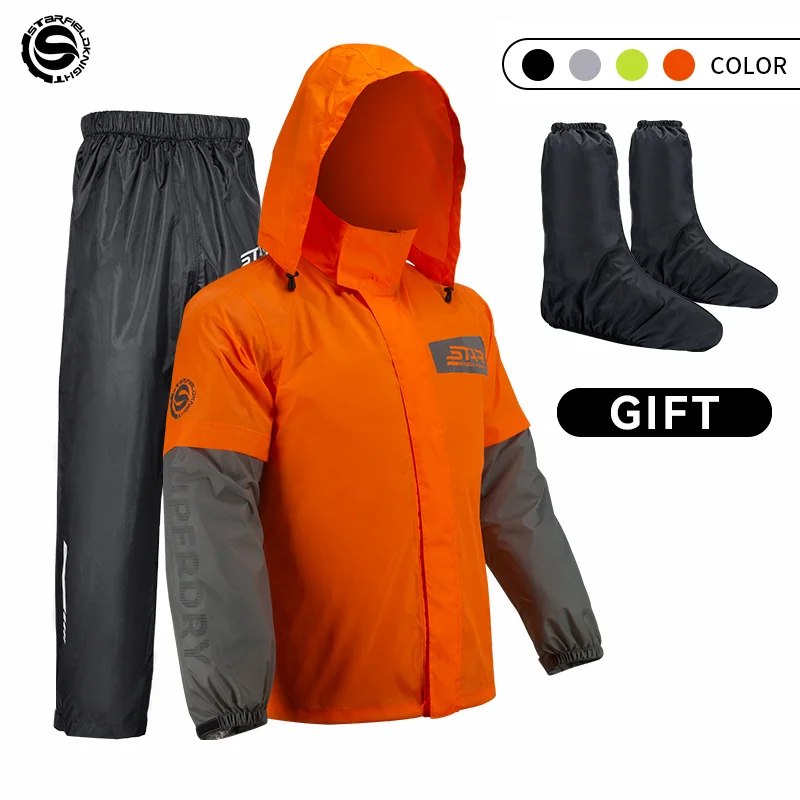 Star Field Knight Motorcycle Rider Raincoat Suit Orange Men Women Riding Waterproof Clothes Raincoat Rainpants Split 3Pcs/set
Star Field Knight Motorcycle Rider Raincoat Suit Orange Men Women Riding Waterproof Clothes Raincoat Rainpants Split 3Pcs/set