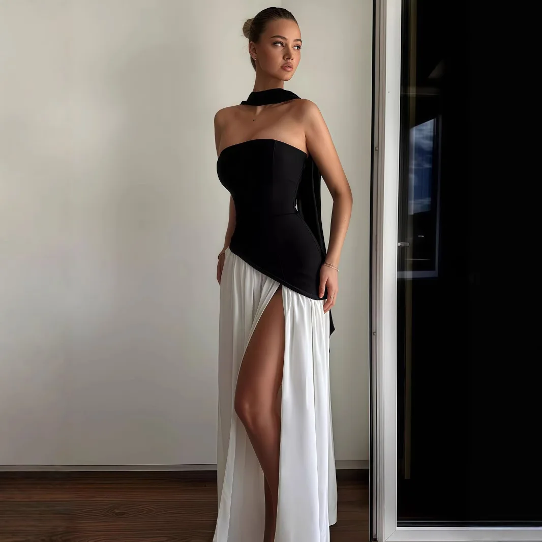 Sexy Club Evening Party Dresses Women 2026 Summer Lace-up Sleeveless Backless Tie Maxi Long Dress Sexy Split Pleated Robe
Sexy Club Evening Party Dresses Women 2026 Summer Lace-up Sleeveless Backless Tie Maxi Long Dress Sexy Split Pleated Robe