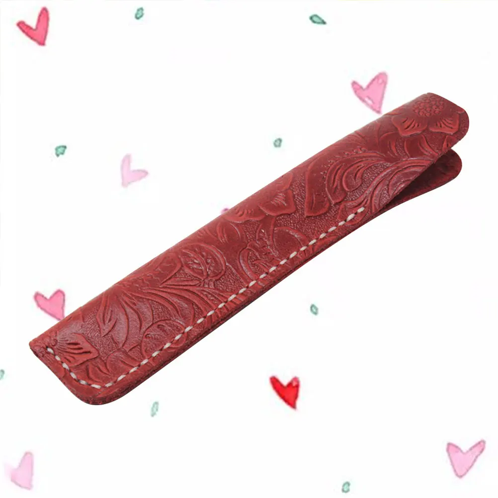 Cowhide Sleeve Manual Fountain Pen Holder Red Pencil Case Pen Protective Sleeve For Office Stationery
Cowhide Sleeve Manual Fountain Pen Holder Red Pencil Case Pen Protective Sleeve For Office Stationery