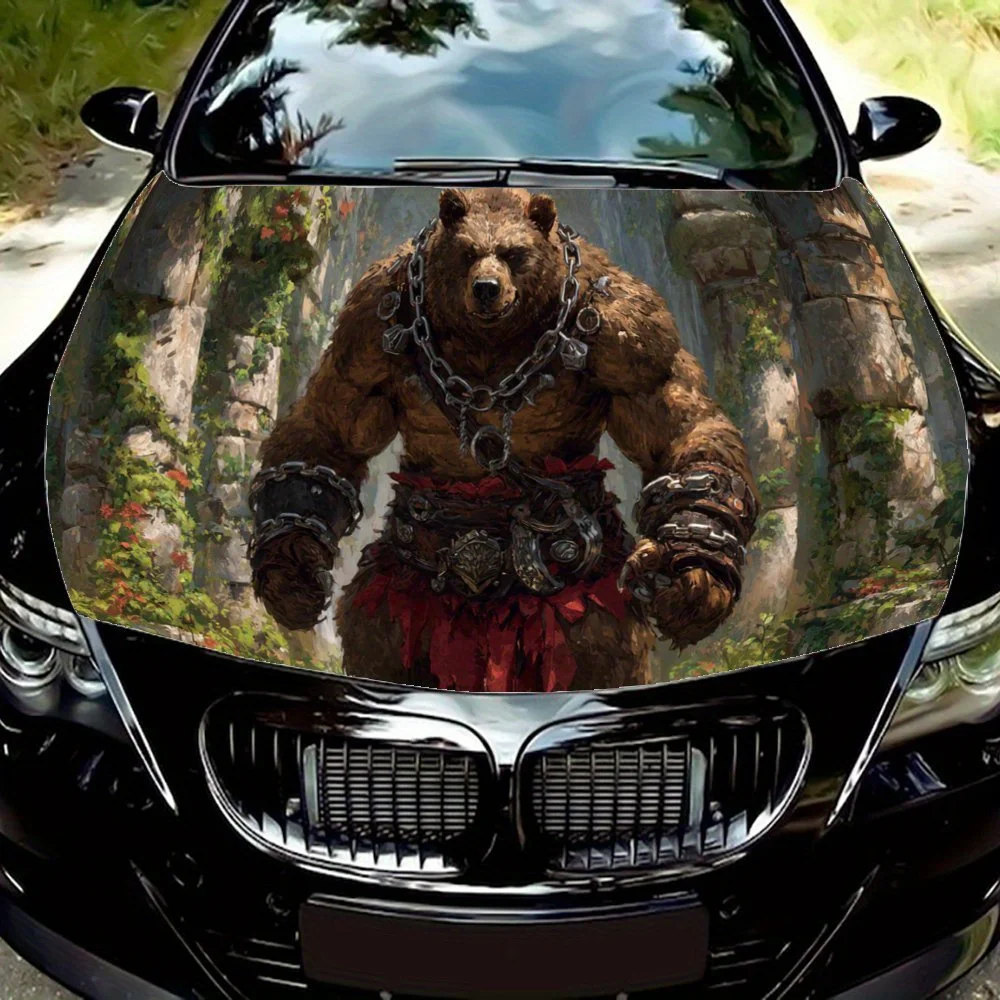 Mighty and Fierce Bear - Man car hood stickers, waterproof self-adhesive, scratch resistant, easy to stick, durable car PVC stic
Mighty and Fierce Bear - Man car hood stickers, waterproof self-adhesive, scratch resistant, easy to stick, durable car PVC stic