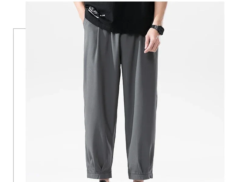 Ice Silk Men'S Pants Summer Solid Color Thin Business Casual Pants Straight-leg Suit Pants Outdoor Elastic Breathable Sweatpants
Ice Silk Men'S Pants Summer Solid Color Thin Business Casual Pants Straight-leg Suit Pants Outdoor Elastic Breathable Sweatpants