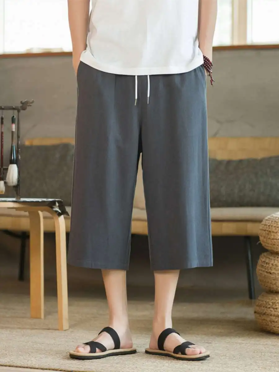Men's Cotton Linen orts Thin Casual Loose Pants High Waist Seven-Foot Summer Spor Loose Fit Breathable Comfortable orts
Men's Cotton Linen orts Thin Casual Loose Pants High Waist Seven-Foot Summer Spor Loose Fit Breathable Comfortable orts