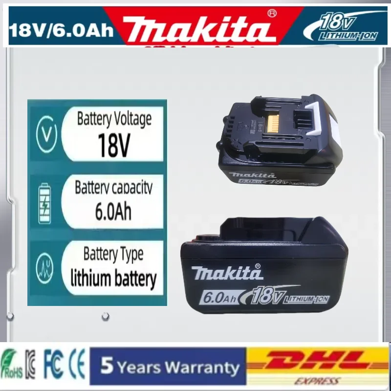 2025 New original Makita 18V 6.0Ah Battery ,For Makita BL1830 BL1830B BL1840 BL1840B BL1850B Power Tools Rechargeable Battery
2025 New original Makita 18V 6.0Ah Battery ,For Makita BL1830 BL1830B BL1840 BL1840B BL1850B Power Tools Rechargeable Battery