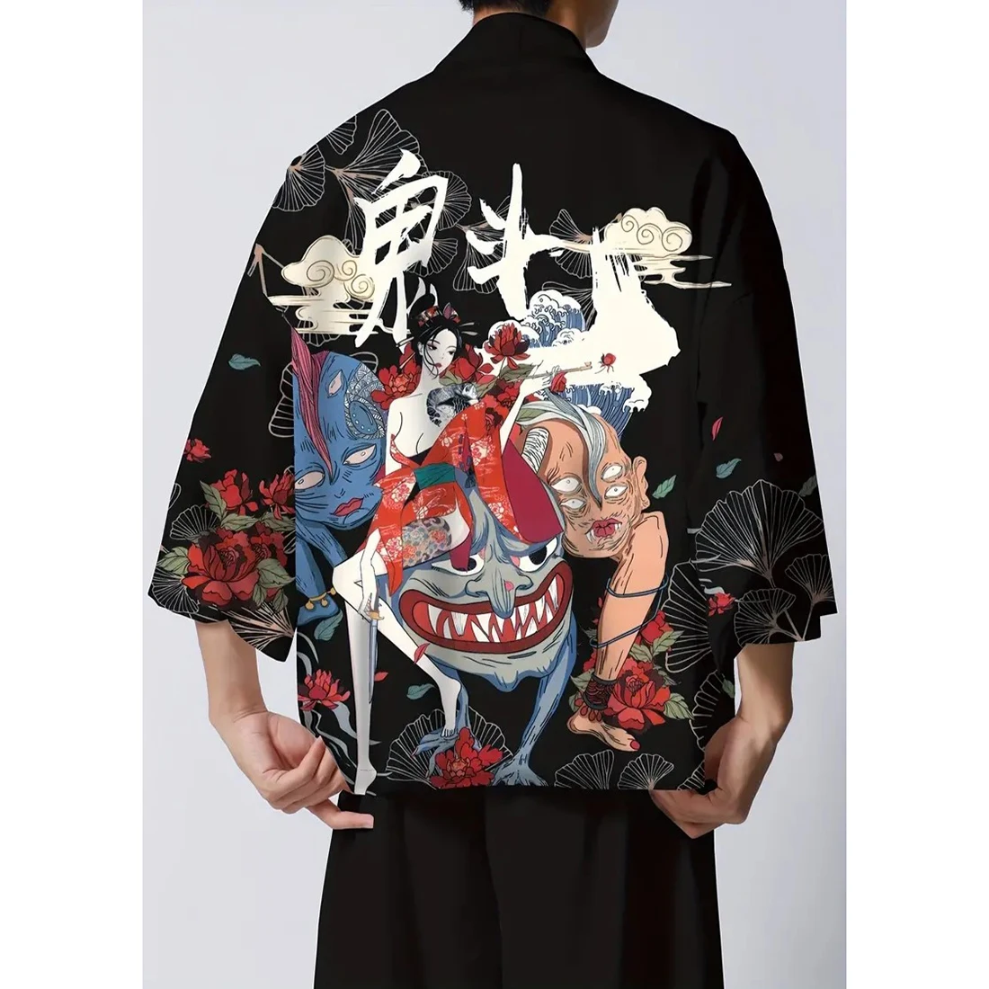 Кимоно самурай женский воин демон рубашка с принтом одежда японская юката Harajuku досуг мужское традиционное кимоно женское косплей
Кимоно самурай женский воин демон рубашка с принтом одежда японская юката Harajuku досуг мужское традиционное кимоно женское косплей