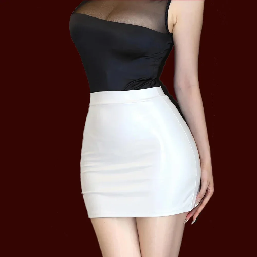 Women's PU Faux Leather Shiny Skirts Nightclub Elastic Package Hip Mini Pencil Skirts Street Cute Nightclub Stage Short Skirts
Women's PU Faux Leather Shiny Skirts Nightclub Elastic Package Hip Mini Pencil Skirts Street Cute Nightclub Stage Short Skirts