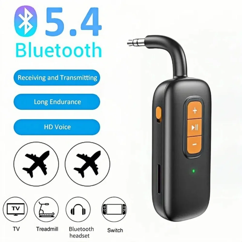 Bluetooth 5.4 Audio Transmitter and Receiver 2 In 1 Wireless 3.5mm Aux Audio Adapter Bluetooth Transmitter for TV Car Headphones
Bluetooth 5.4 Audio Transmitter and Receiver 2 In 1 Wireless 3.5mm Aux Audio Adapter Bluetooth Transmitter for TV Car Headphones