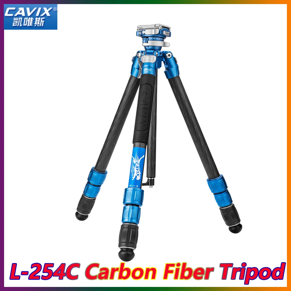 CAVIX L-254C Carbon Fiber Tripod with Ballhead Compact Lightweight Travel Tripod for Mirrorless Cameras B Version
CAVIX L-254C Carbon Fiber Tripod with Ballhead Compact Lightweight Travel Tripod for Mirrorless Cameras B Version