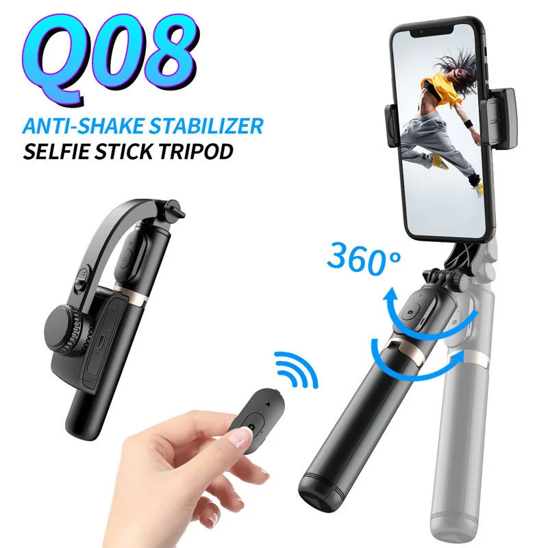 Extendable Phone Stand Handheld Gimbal Selfie Stick Tripod Q08/L08 Bluetooth Remote Control For iPhone Samsung Xiaomi Cell Mount
Extendable Phone Stand Handheld Gimbal Selfie Stick Tripod Q08/L08 Bluetooth Remote Control For iPhone Samsung Xiaomi Cell Mount