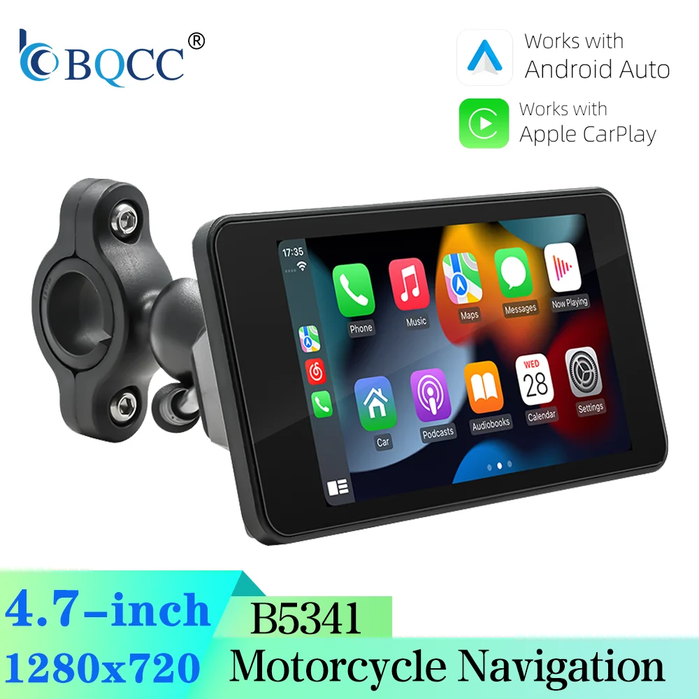 BQCC 4.7" Inch Motorcycle DVR Wireless Carplay Moto Android Auto IPS Display Waterproof Monitor Portable
BQCC 4.7" Inch Motorcycle DVR Wireless Carplay Moto Android Auto IPS Display Waterproof Monitor Portable