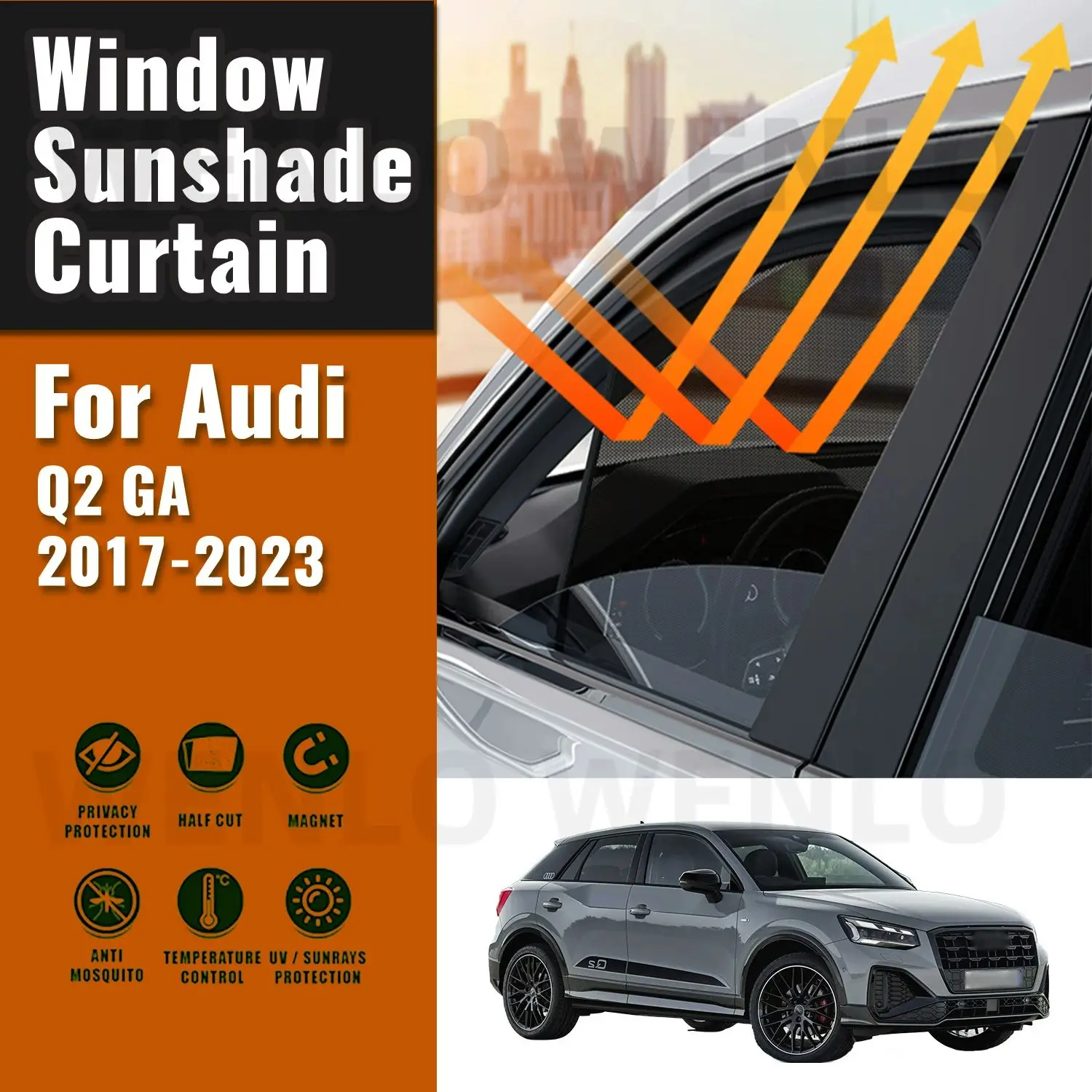 Магнитный солнцезащитный козырек для Audi Q2 GA 2017-2023 2024, автомобильный солнцезащитный козырек, шторы на лобовое стекло, летние солнцезащитные аксессуары для автомобиля
Магнитный солнцезащитный козырек для Audi Q2 GA 2017-2023 2024, автомобильный солнцезащитный козырек, шторы на лобовое стекло, летние солнцезащитные аксессуары для автомобиля