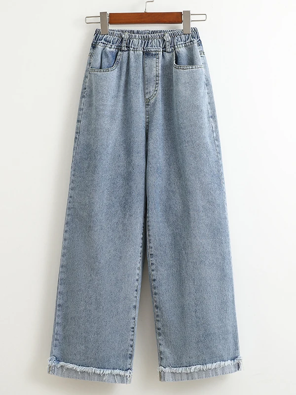 High Waist Wide Leg Cotton Jeans Women's Early Autumn Straight Leg Pants Trousers Casual Loose Fit Nine Points Pants
High Waist Wide Leg Cotton Jeans Women's Early Autumn Straight Leg Pants Trousers Casual Loose Fit Nine Points Pants