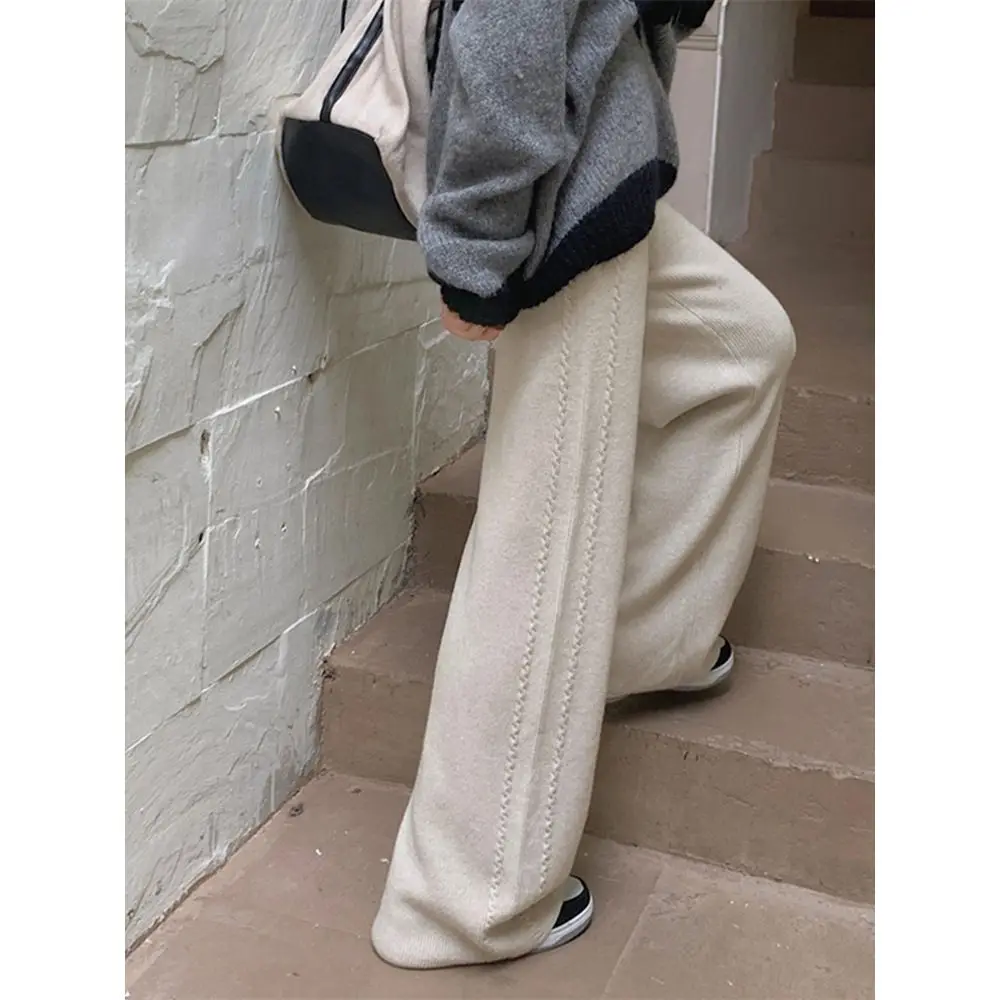 Новые вязаные тканые широкие брюки с жареным тестом, повседневные прямые брюки с высокой талией, шерстяные универсальные длинные брюки CQ60
Новые вязаные тканые широкие брюки с жареным тестом, повседневные прямые брюки с высокой талией, шерстяные универсальные длинные брюки CQ60