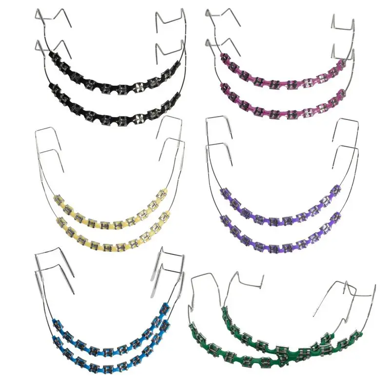 1 Pair Colorful Temporary Tooth Decoration With Metal Wires Metal Bracket And Orthodontic Ligature Ties Dental Decoration
1 Pair Colorful Temporary Tooth Decoration With Metal Wires Metal Bracket And Orthodontic Ligature Ties Dental Decoration