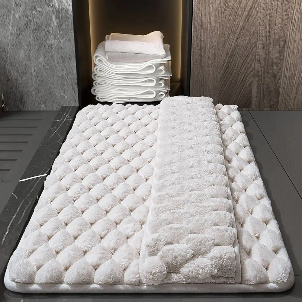 Durable Anti-slip Bath Mat Water Absorption Soft Bathroom Floor Mat Household Washable Long Hair Floor Mat Bathroom Decor
Durable Anti-slip Bath Mat Water Absorption Soft Bathroom Floor Mat Household Washable Long Hair Floor Mat Bathroom Decor