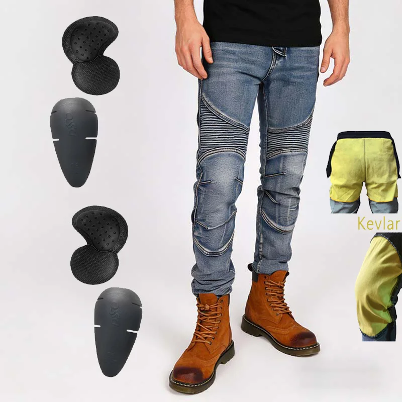 Men Kevlar Motorcycle Jeans Four Season Windproof Abrasion Resistant Protective Pants Off Road Motorbike Riding Trousers Hi-03
Men Kevlar Motorcycle Jeans Four Season Windproof Abrasion Resistant Protective Pants Off Road Motorbike Riding Trousers Hi-03