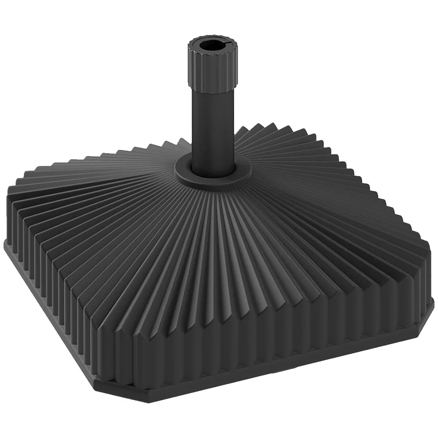 Patio Umbrella Stand, Heavy Duty Outdoor Parasol Base, Sand/Water Filled, Black
Patio Umbrella Stand, Heavy Duty Outdoor Parasol Base, Sand/Water Filled, Black
