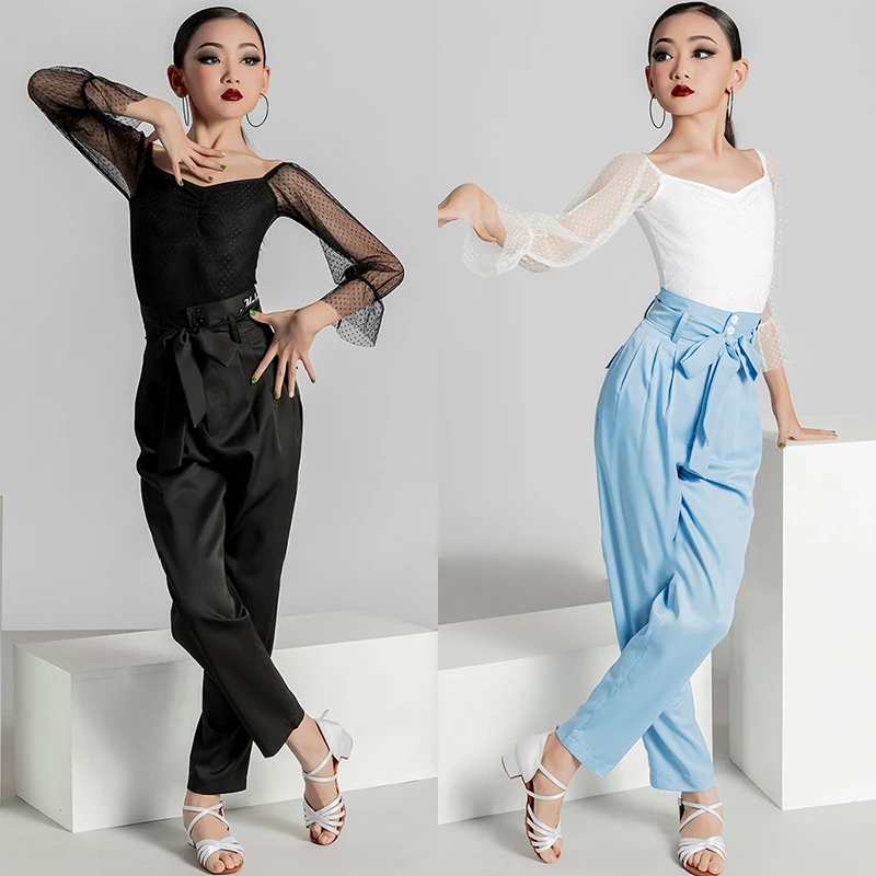 Latin Dance Costume Girls Tango Waltz Prom Performance Clothing High Waisted Trousers Practice Clothing Line Dance Set VBH1590
Latin Dance Costume Girls Tango Waltz Prom Performance Clothing High Waisted Trousers Practice Clothing Line Dance Set VBH1590