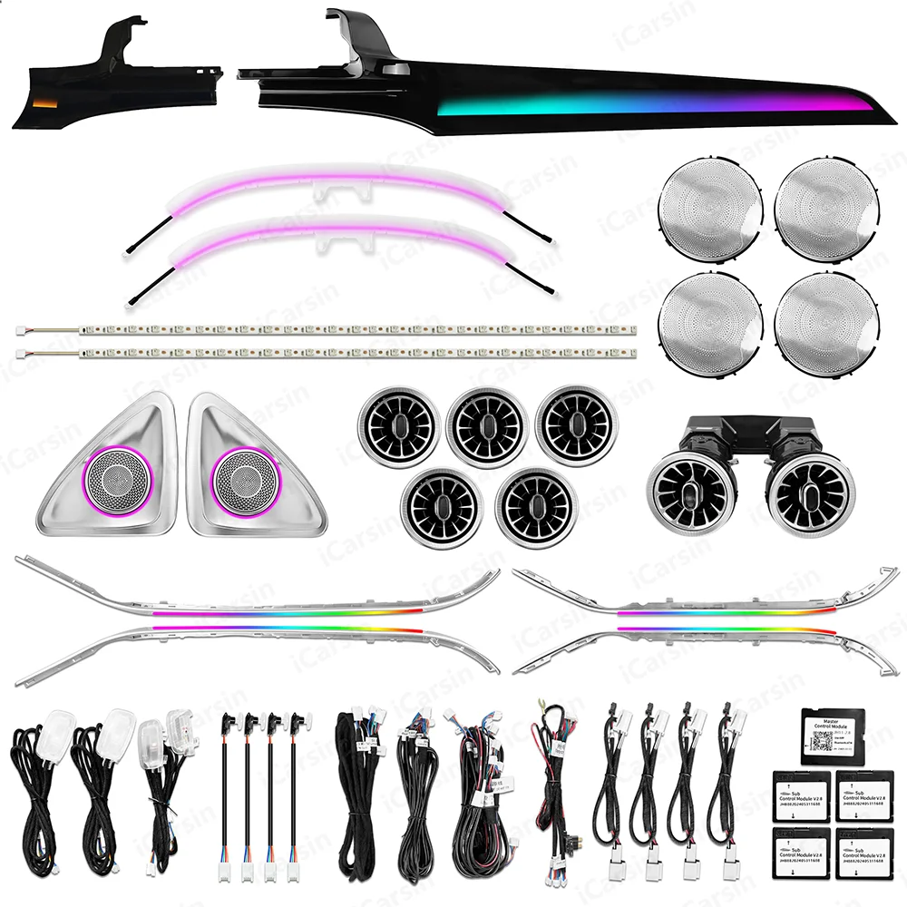 64 Colors Dynamic W205 Ambient Light For Mercedes-Benz C300 C400 C43 C63 C63s AMG Interior Lighting Upgrade Kit GLC X253
64 Colors Dynamic W205 Ambient Light For Mercedes-Benz C300 C400 C43 C63 C63s AMG Interior Lighting Upgrade Kit GLC X253