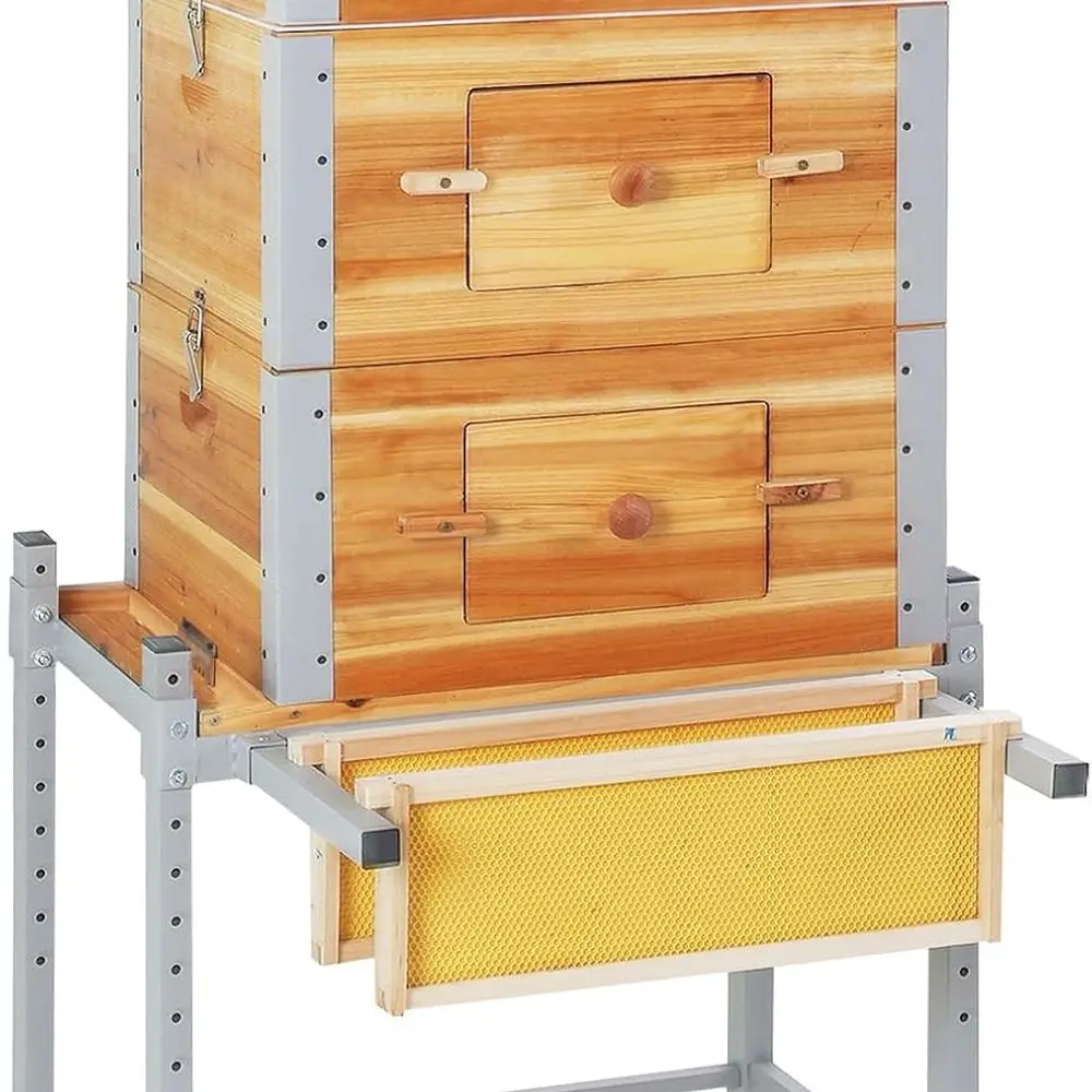 Набор улья на 10 рамок с вощеными деревянными рамами и металлическим каркасом, полный стартовый набор для пчеловодства
Набор улья на 10 рамок с вощеными деревянными рамами и металлическим каркасом, полный стартовый набор для пчеловодства