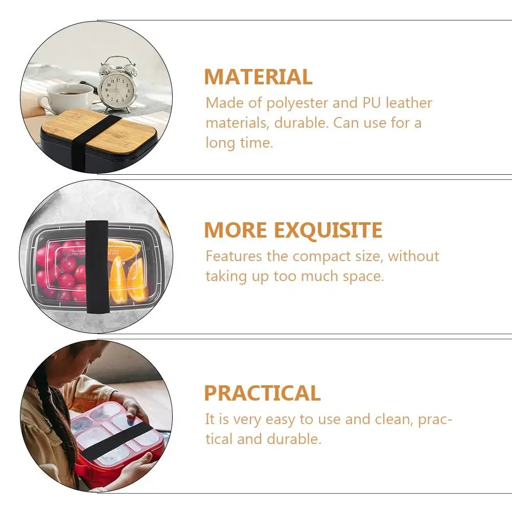 5 Pcs Lunch Boxes Strap Lunchbox Fixing Bands Camping Outdoor Black Accessories Elastic Rope Travel
5 Pcs Lunch Boxes Strap Lunchbox Fixing Bands Camping Outdoor Black Accessories Elastic Rope Travel