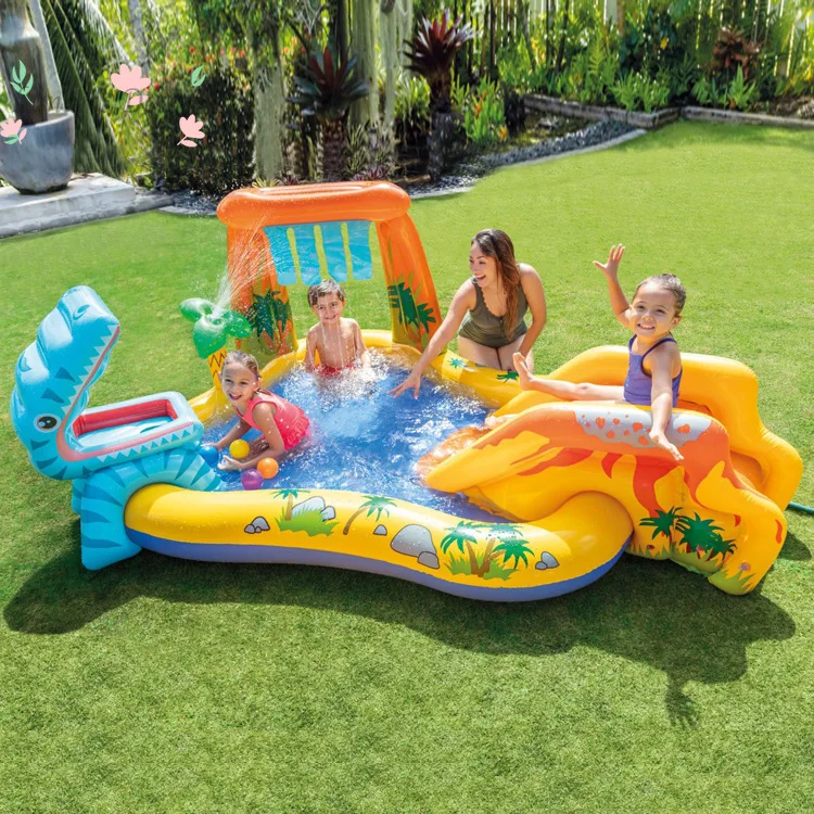 Dinosaur figure-eight fountain slide, inflatable pool, wading pool, family swimming pool, ocean ball pit
Dinosaur figure-eight fountain slide, inflatable pool, wading pool, family swimming pool, ocean ball pit