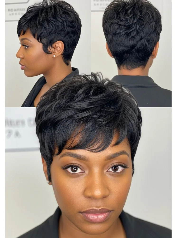 Lekker Черный Короткий Пикси Стрижка Боб 100% Парики Из Человеческих Волос Для Женщин Бразильские Волосы Реми Полная Машинная Работа Повседневная Офисная Одежда Go Парики
Lekker Черный Короткий Пикси Стрижка Боб 100% Парики Из Человеческих Волос Для Женщин Бразильские Волосы Реми Полная Машинная Работа Повседневная Офисная Одежда Go Парики